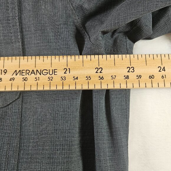 L.L. Bean Men's Jacket M Regular Blue Poly Nylon Integrated Hood Collar … - Picture 9 of 13